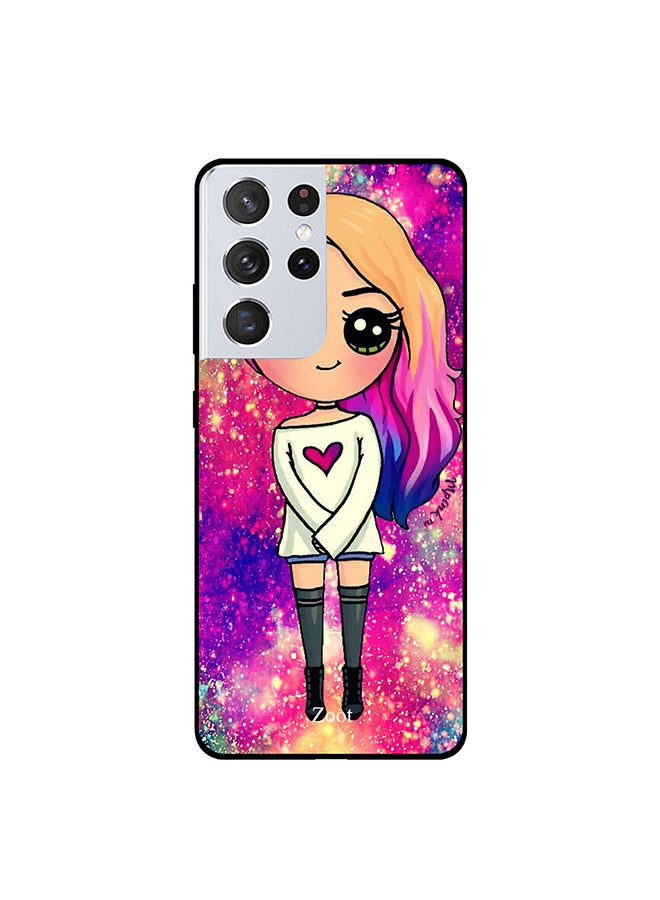 Zoot Protective Case Cover For Samsung Galaxy S21 Ultra Baby Girl's Cartoon - Image 1
