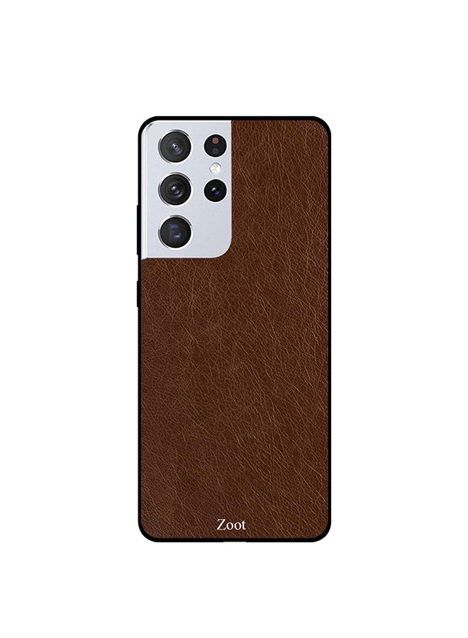 Zoot Protective Printed Case Cover For Samsung Galaxy S21 Ultra Brown - Image 1