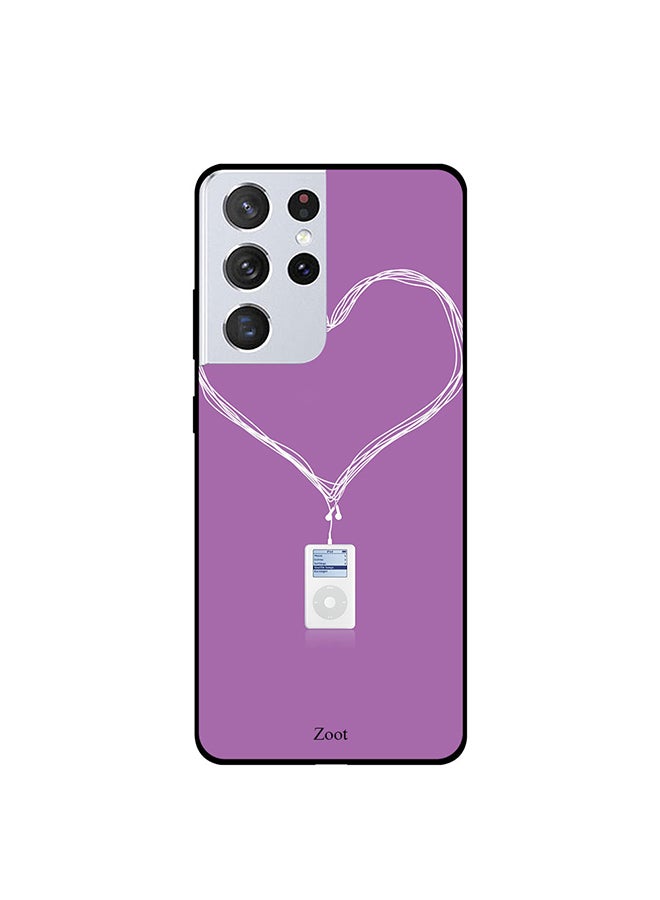 Zoot Protective Case Cover For Samsung Galaxy S21 Ultra Love Music Player  - Image 1