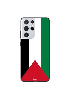 غطاء حماية واقٍ لهاتف سامسونج جالاكسي S21 ألترا نمط علم فلسطين