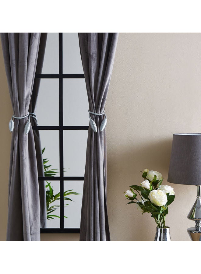 Home Box 2-Piece Dazzle Ava Curtain Tieback Set Silver 60cm - Image 3