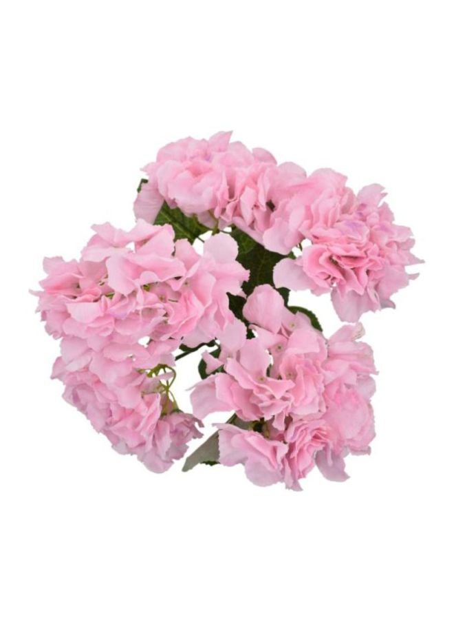 Yatai Artificial Hydrangea Flower Pink/Green 27x46cm  - Image 1