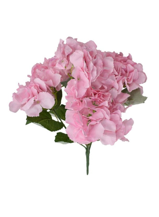 Yatai Artificial Hydrangea Flower Pink/Green 27x46cm  - Image 2