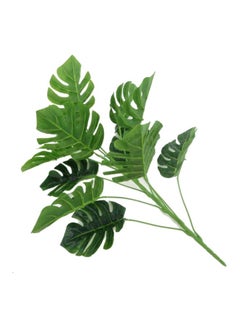 12 Heads Artificial Monstera Leaves Plant Green - v1611936149/N21093327A_3