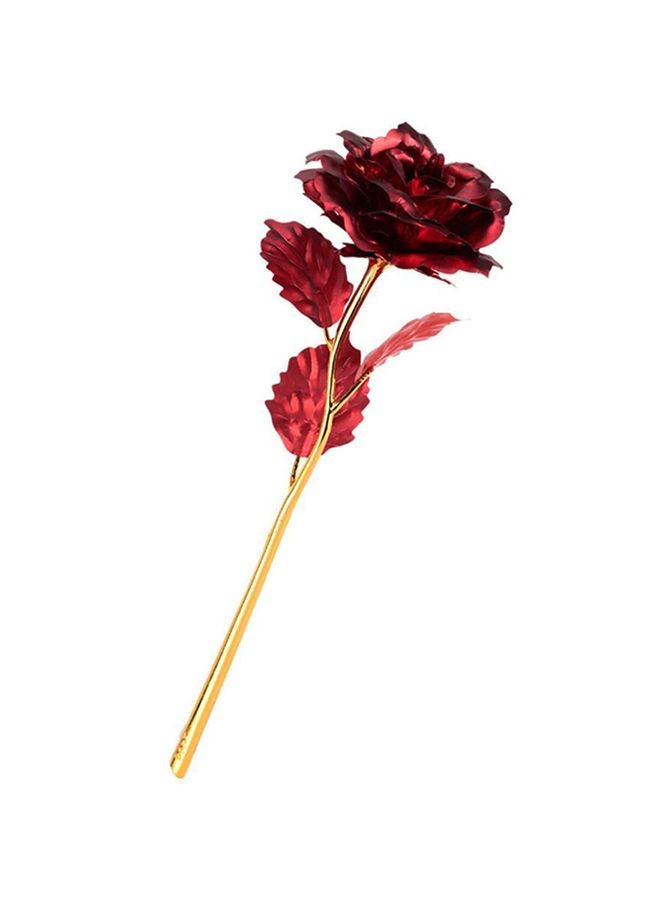 ANSELF Artificial Flower Bouquet Red/Gold - Image 1