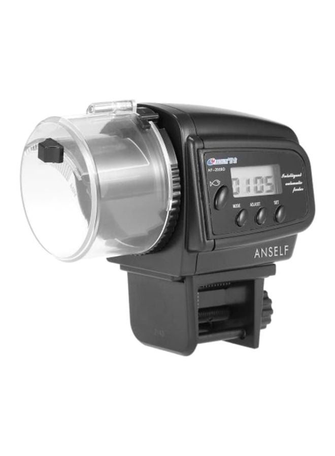 آنسيلف جهاز إطعام أسماك تلقائي ومُزوَّد بشاشة LCD أسود 4.3x2.5x4بوصة - Image 5