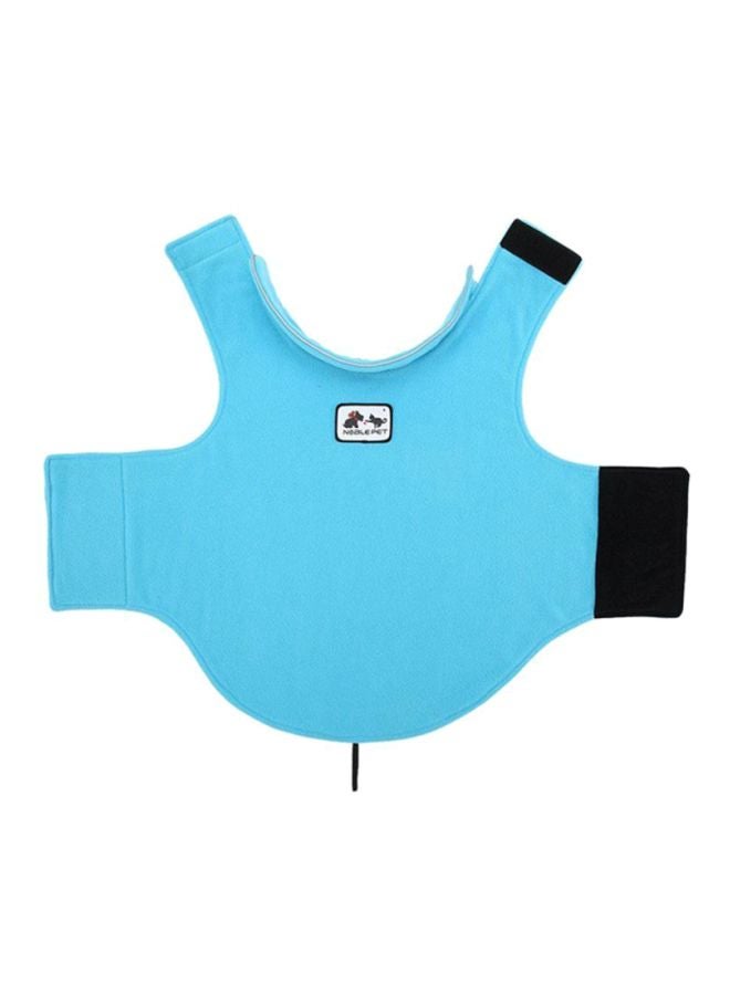 أوتاد سترة بوجه مزدوج من صوف بولار أزرق سماوي 43x0.5x72سم - Image 1