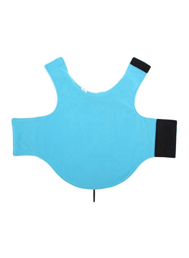 أوتاد سترة بوجه مزدوج من صوف بولار أزرق سماوي 43x0.5x72سم - Image 2