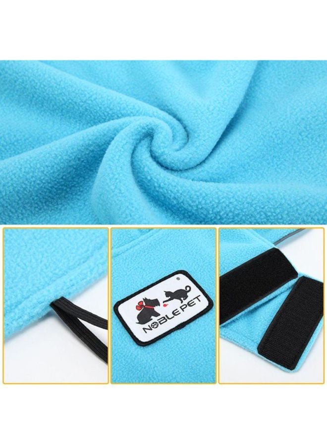 أوتاد سترة بوجه مزدوج من صوف بولار أزرق سماوي 43x0.5x72سم - Image 4