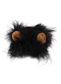 OUTAD Lion Mane Wig Costume With Ears Black/Brown Myard  - Image 1