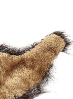 OUTAD Lion Mane Wig Costume With Ears Black/Brown Myard  - Image 5