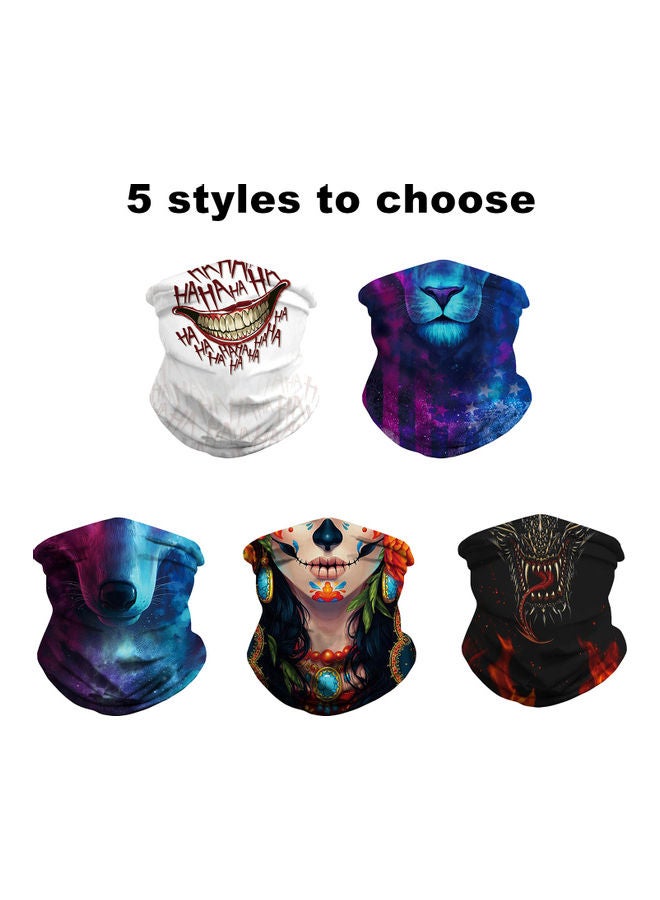 Generic 3D Headscarf Neck Brace Windproof Balaclava Full Face Cover 3D Printed Sun-Proof Headband Dust-Proof Neck Cover Hood for Men Women Cycling Fishing Ski Motorcycle - Image 4