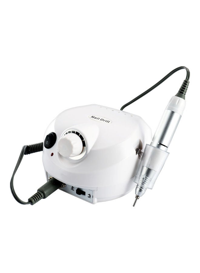 مجموعة مثقاب تلميع وبَرد الأظافر الكهربائي الاحترافي H34091W-US-su أبيض - Image 2