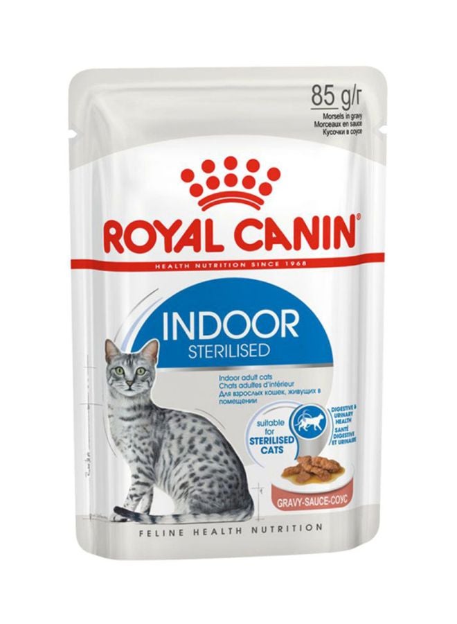 ROYAL CANIN Feline Health Nutrition Indoor 7+ Jelly Wet Food Pouches 85g Pack Of 12  - Image 2