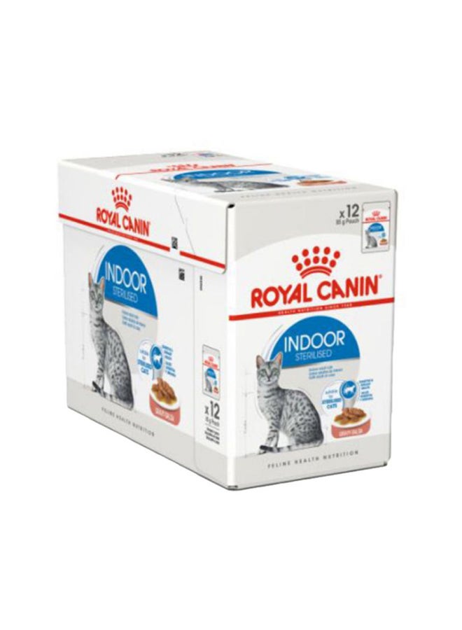 ROYAL CANIN Feline Health Nutrition Indoor 7+ Jelly Wet Food Pouches 85g Pack Of 12  - Image 3