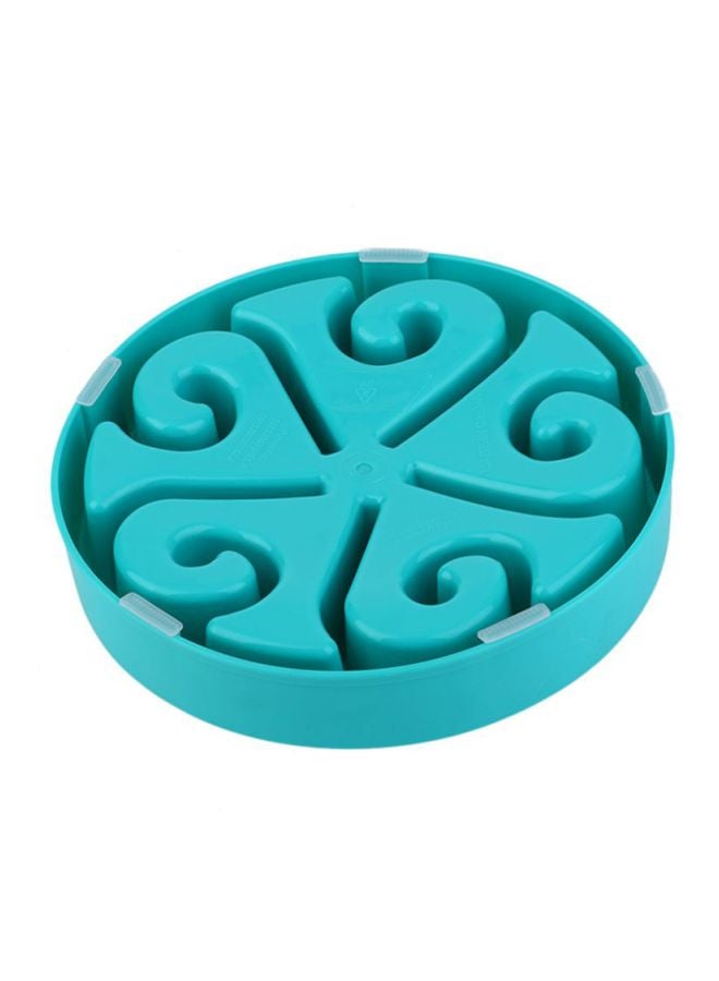 أوتاد وعاء صحي لإطعام الحيوانات الأليفة بتصميم يحمي من الاختناق عند الأكل أزرق 19.5x3.5x19.5سم - Image 2