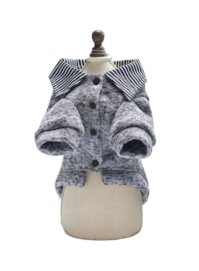 OUTAD Korean Style 2-Leg Woolen Sweater Coat Grey XXLyard  - Image 1