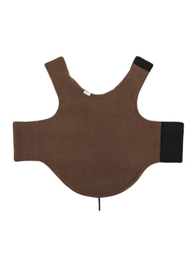 OUTAD Polyester Double-Sided Polar Fleece Coat Brown 39x0.5x68cm  - Image 1