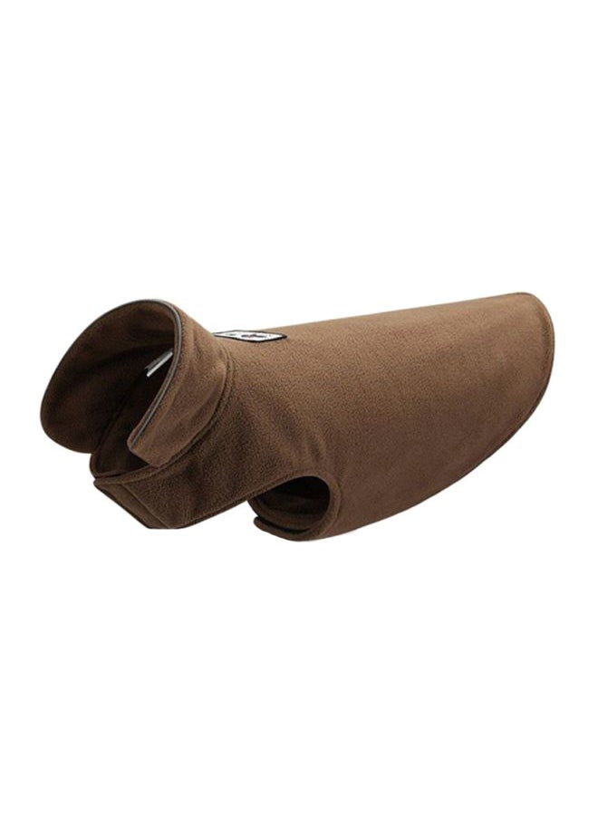 OUTAD Polyester Double-Sided Polar Fleece Coat Brown 39x0.5x68cm  - Image 3