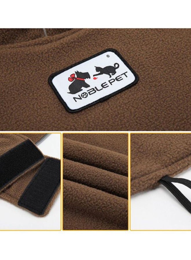 OUTAD Polyester Double-Sided Polar Fleece Coat Brown 39x0.5x68cm  - Image 4