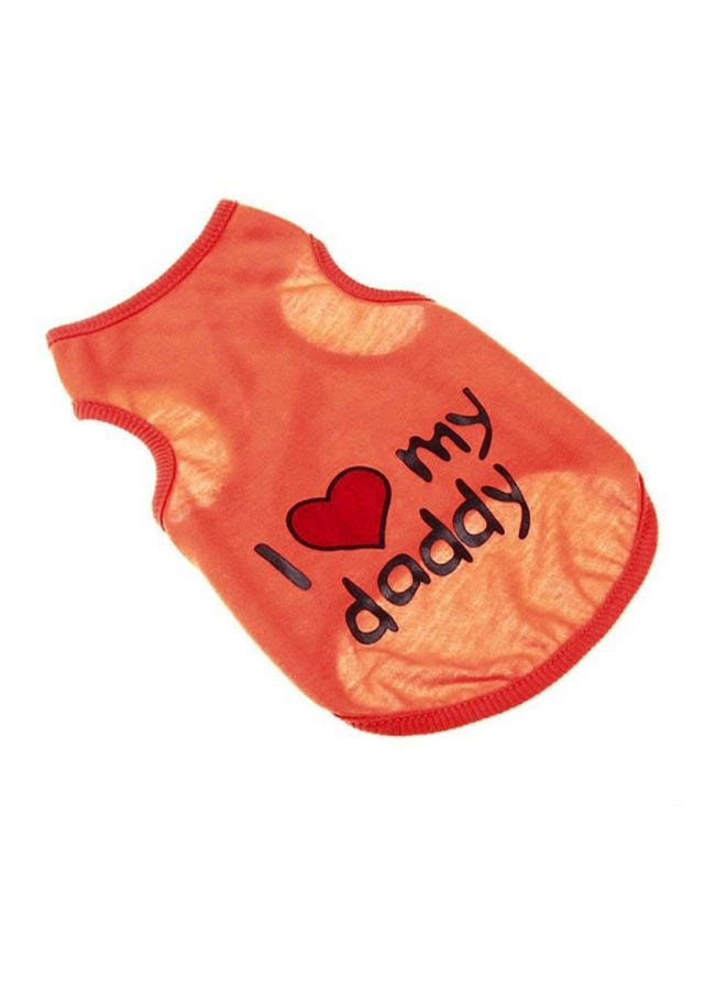 أوتاد سترة بطبعة عبارة "I Love My Daddy" برتقالي/أسود 24x.2x18.5سم - Image 2