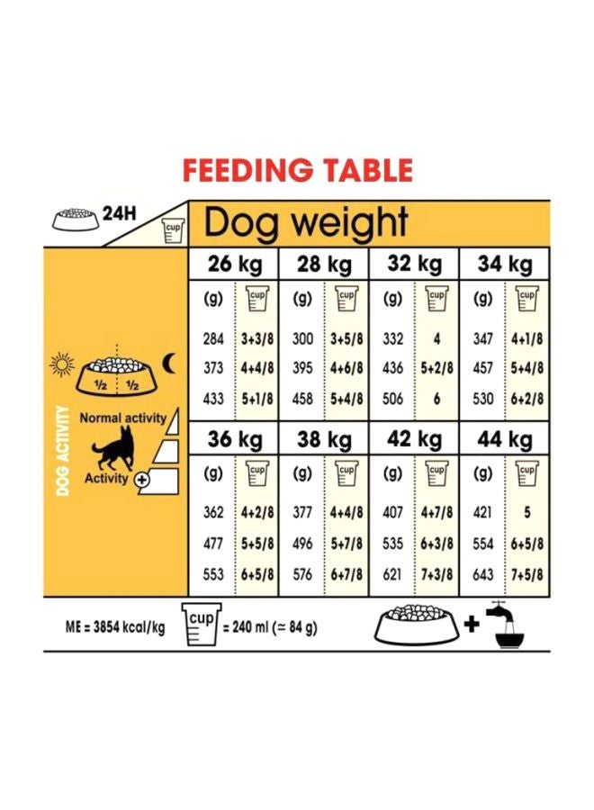 German Shepherd Adult Dry Dog Food Brown 3kg