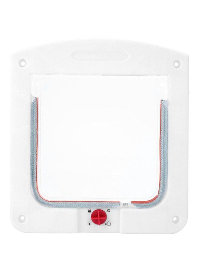 OUTAD 4-Way Locking Pet Flap Safe Door Tunnel White - Image 3