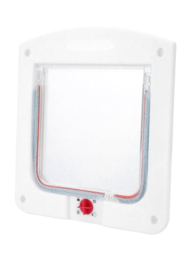OUTAD 4-Way Locking Pet Flap Safe Door Tunnel White - Image 4