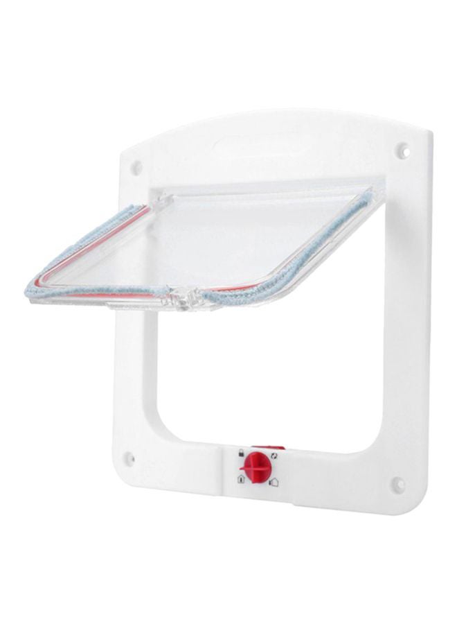OUTAD 4-Way Locking Pet Flap Safe Door Tunnel White - Image 5