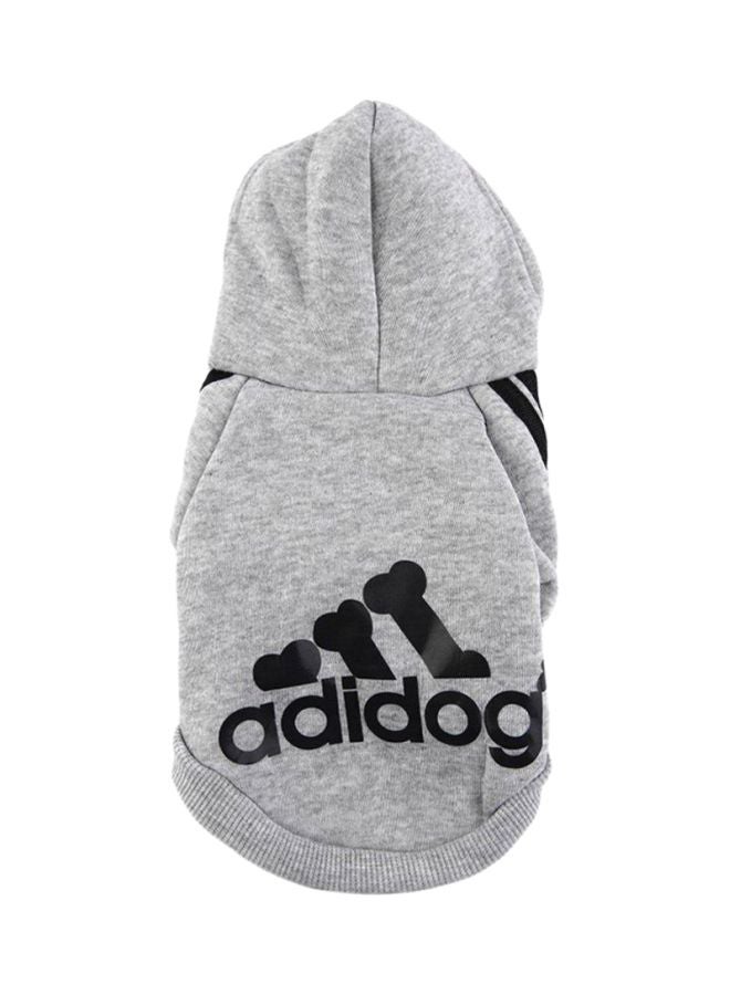 أوتاد هودي بطبعة عظام للكلاب رمادي M - Image 1