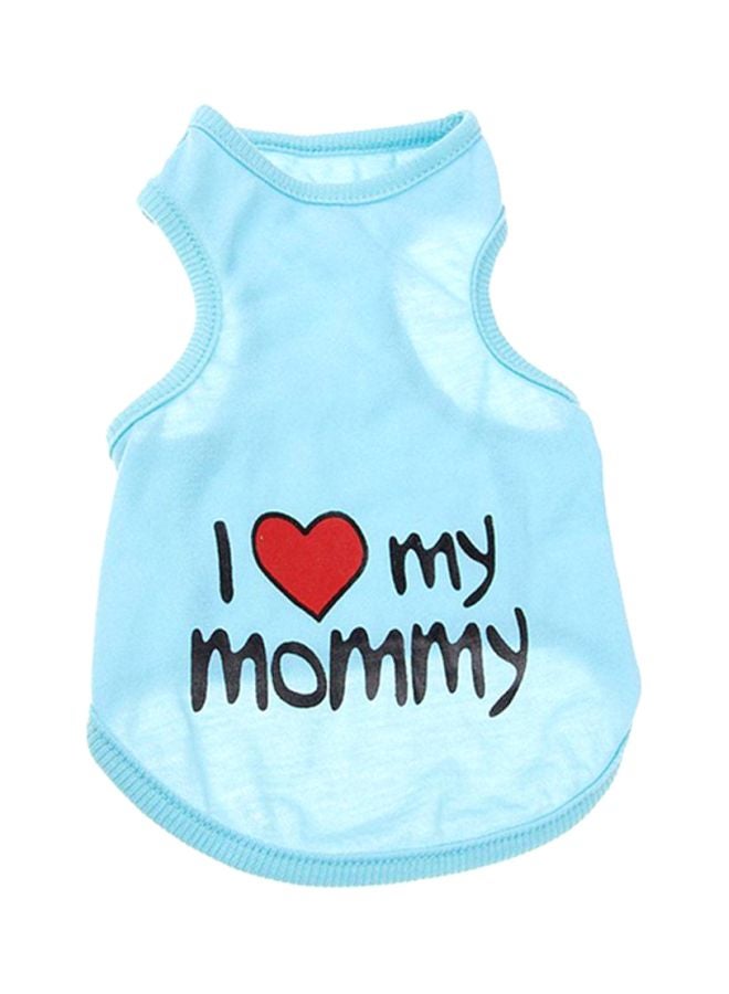 OUTAD I Love Mommy Printed Sweater Blue/Red/Black S  - Image 1