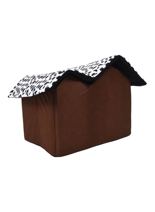 Beauenty Gatos Deluxe Dog House Shelter Brown/White 50x40x35cm - Image 2