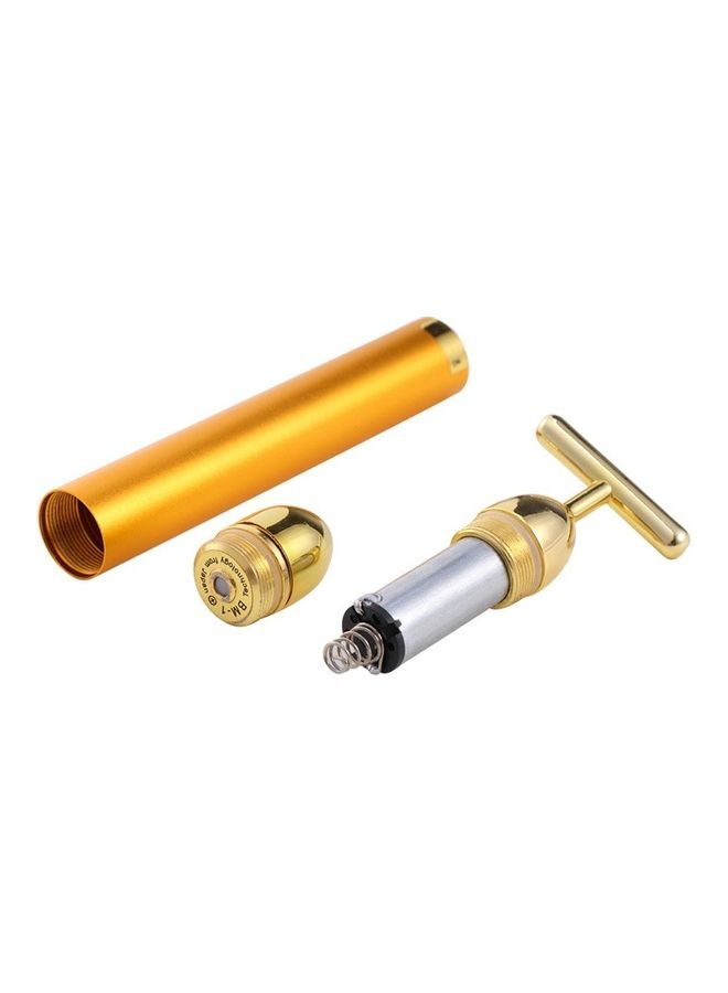 عصا تدليك دوارة للعناية بالوجه ذهبي 18 x 7 x 4سم - Image 4