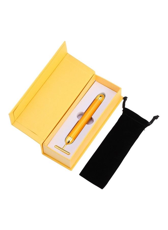 عصا تدليك دوارة للعناية بالوجه ذهبي 18 x 7 x 4سم - Image 5