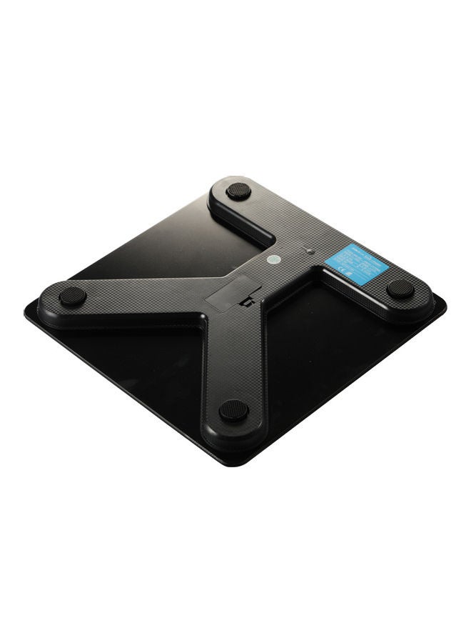 Generic Rechargeable Body Fat Measuring Electronic Scale Black  - Image 2
