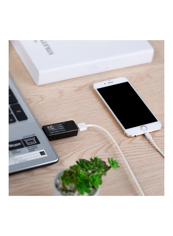 ماركة غير محددة جهاز اختبار رقمي لجهد التيار مزود بمنفذ USB أسود 12x4x10سم  - Image 5