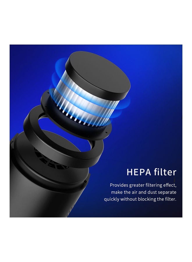 مكنسة كهربائية محمولة للسيارة بقدرة 6000 باسكال 120 W 78B-2 أسود/ أبيض - Image 5