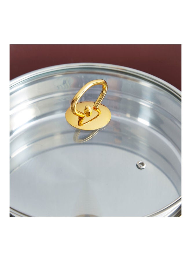 Home Box Wellshine Chafing Dish With Lid And Stand Silver/Gold  - Image 5