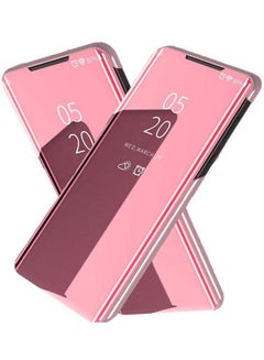 For Xiaomi Redmi Note 7 Clear View Standing mirror With Out Sensor - rose
