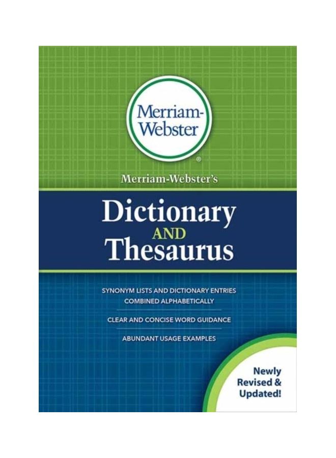 Merriam-Webster'S Dictionary And Thesaurus Paperback English by Merriam-Webster - 44013