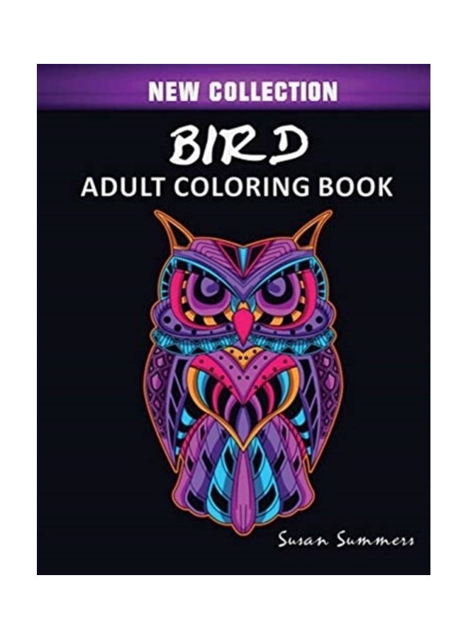 Bird Adult Coloring Book paperback english