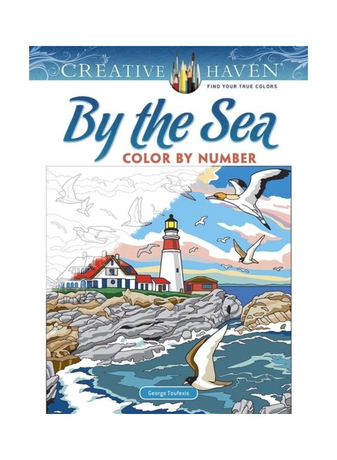 null - Creative Haven By The Sea Color By Number Paperback English by George Toufexis - 44012 - Image 1