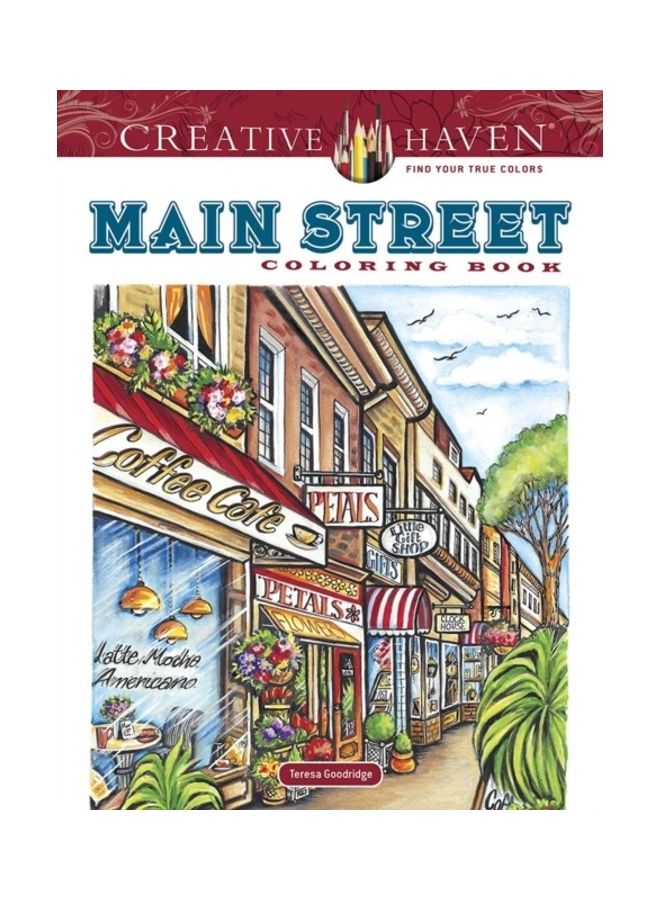 null - Creative Haven Main Street Coloring Book Paperback English by Teresa Goodridge - 43936 - Image 1