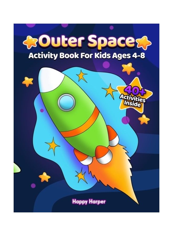 Outer Space Activity Book For Kids Ages 4-8 paperback english