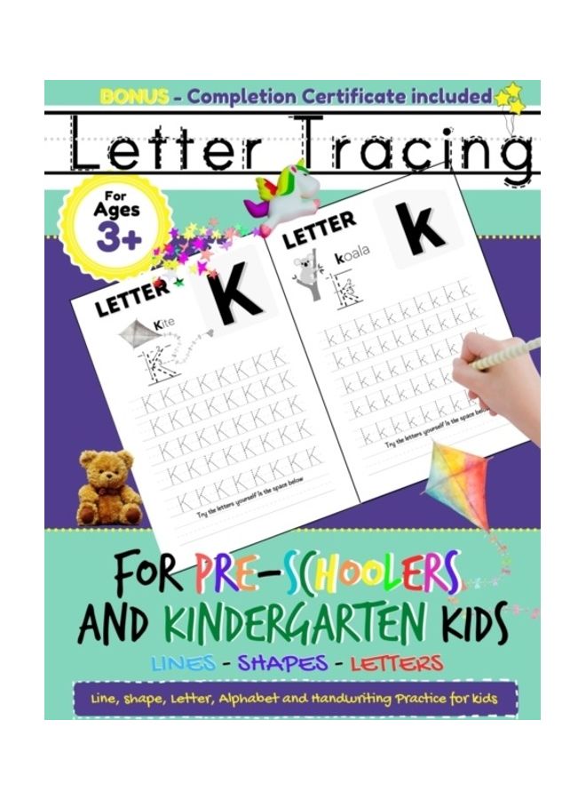 Letter Tracing For Pre-Schoolers and Kindergarten Kids Paperback English by The Life Graduate Publishing Group