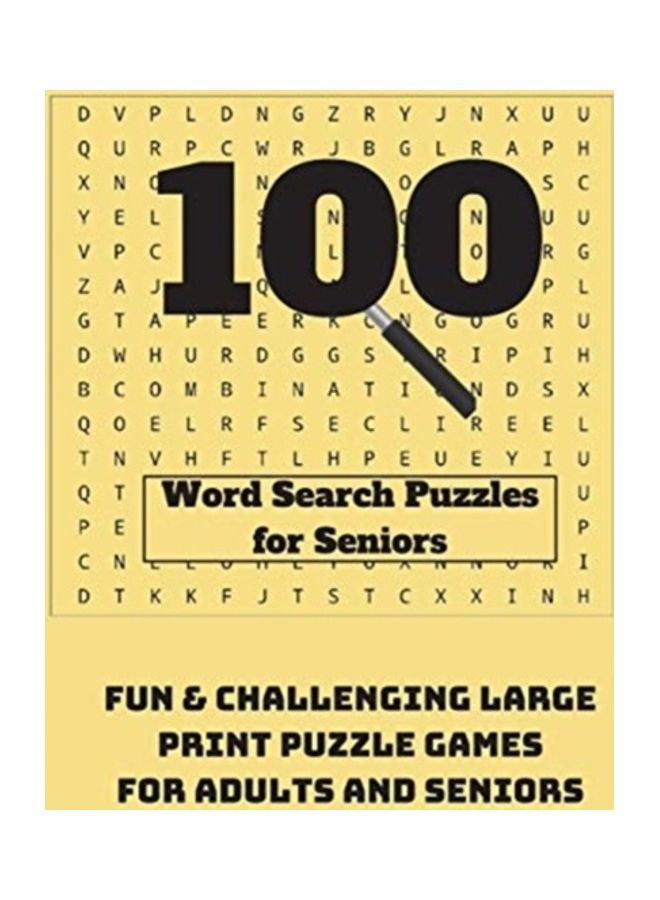 100 Word Search Puzzles For Seniors paperback english