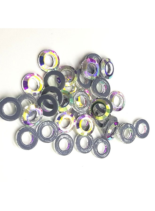 144-Piece Ring Shaped Ironing Crystal Multicolour  - Image 3