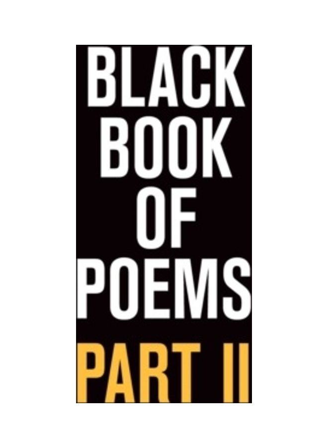 Black Book Of Poems II Paperback English by Vincent Hunanyan - 44076