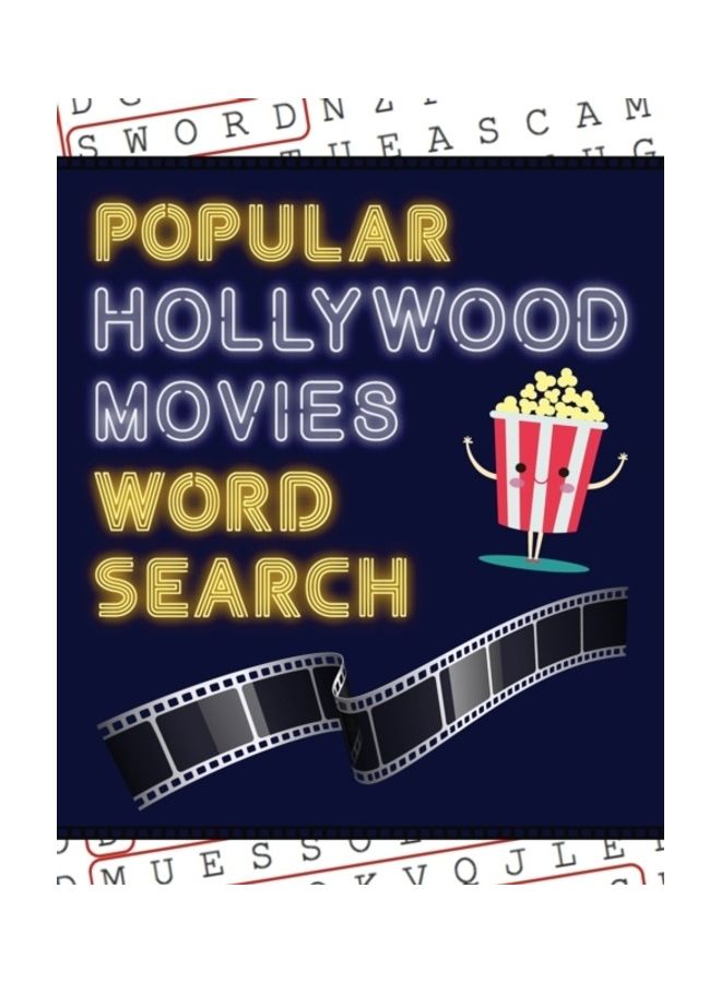 Popular Hollywood Movies Word Search: 50+ Film Puzzles Paperback English by Makmak Puzzle Books