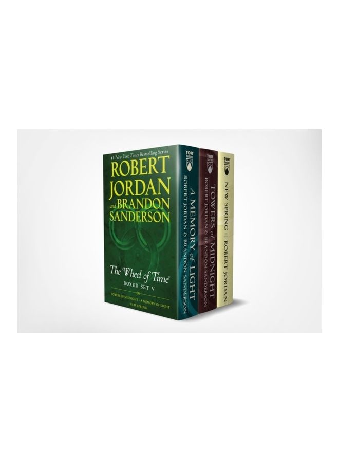 Wheel Of Time Premium Boxed Set V: Book Thirteen: Towers Of Midnight, Book Fourteen: A Memory Of Light, Prequel: New Spring Paperback English by Robert Jordan - 44012 